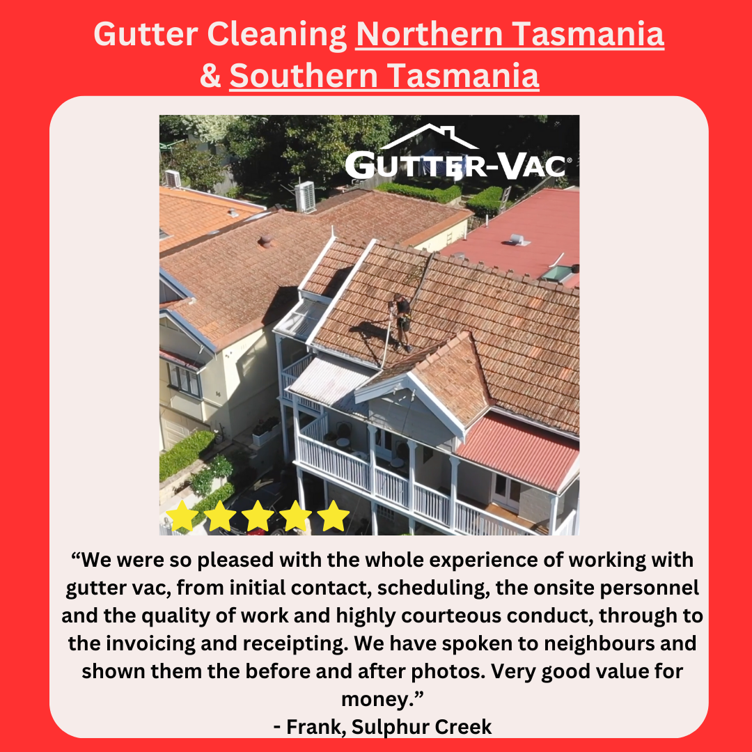 Why Frank in Sulphur Creek, Loves Gutter-Vac Northern Tasmania